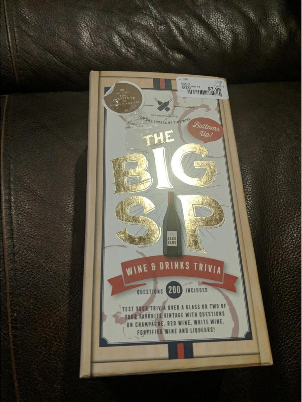 The Big Sip Wine & Drinks Game NIB